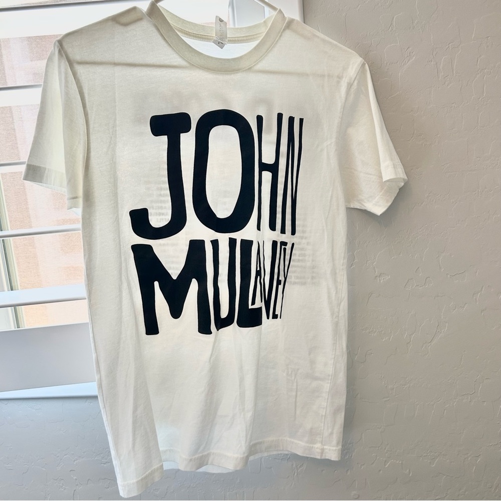 John Mulaney White T-Shirt Merch | Size S | Kid Gorgeous Tour 2017